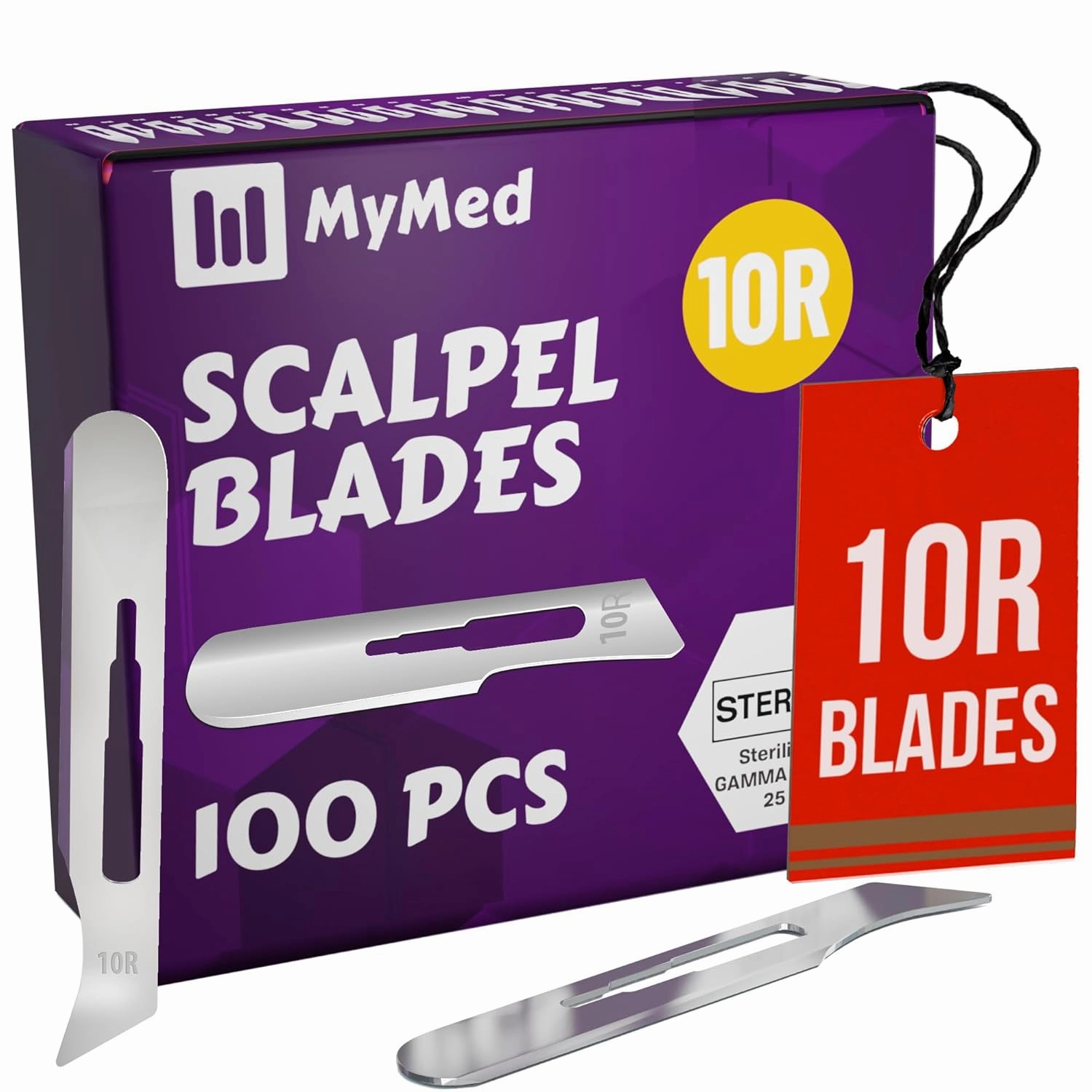 10r Blades Dermaplaning 0.7mm Extra Wide Pack of 100 Surgical Blades 10r, Size 10r Scalpel Blades, High Carbon Steel Dermablade Dermaplane Blades 10r Individually Wrapped Disposable 10r Blade Sterile