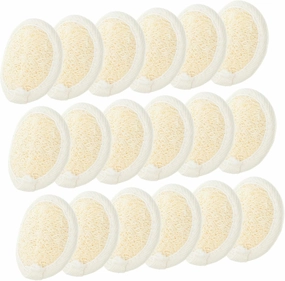 18pcs Exfoliating Loofah Pads Gentle Bath Sponges for Body Scrubbing for Skin Cleansing and Massaging for Home Use and Present Giving