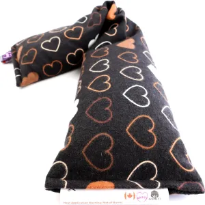 20"x5" Double-Layered Cotton Microwave Heating Pad for Pain Relief - Moist Heat Pack for Back, Neck, Shoulders, Cramps, Sore Muscles, and Joints - Oats Bag Compress Neck Wrap. Unity Hearts