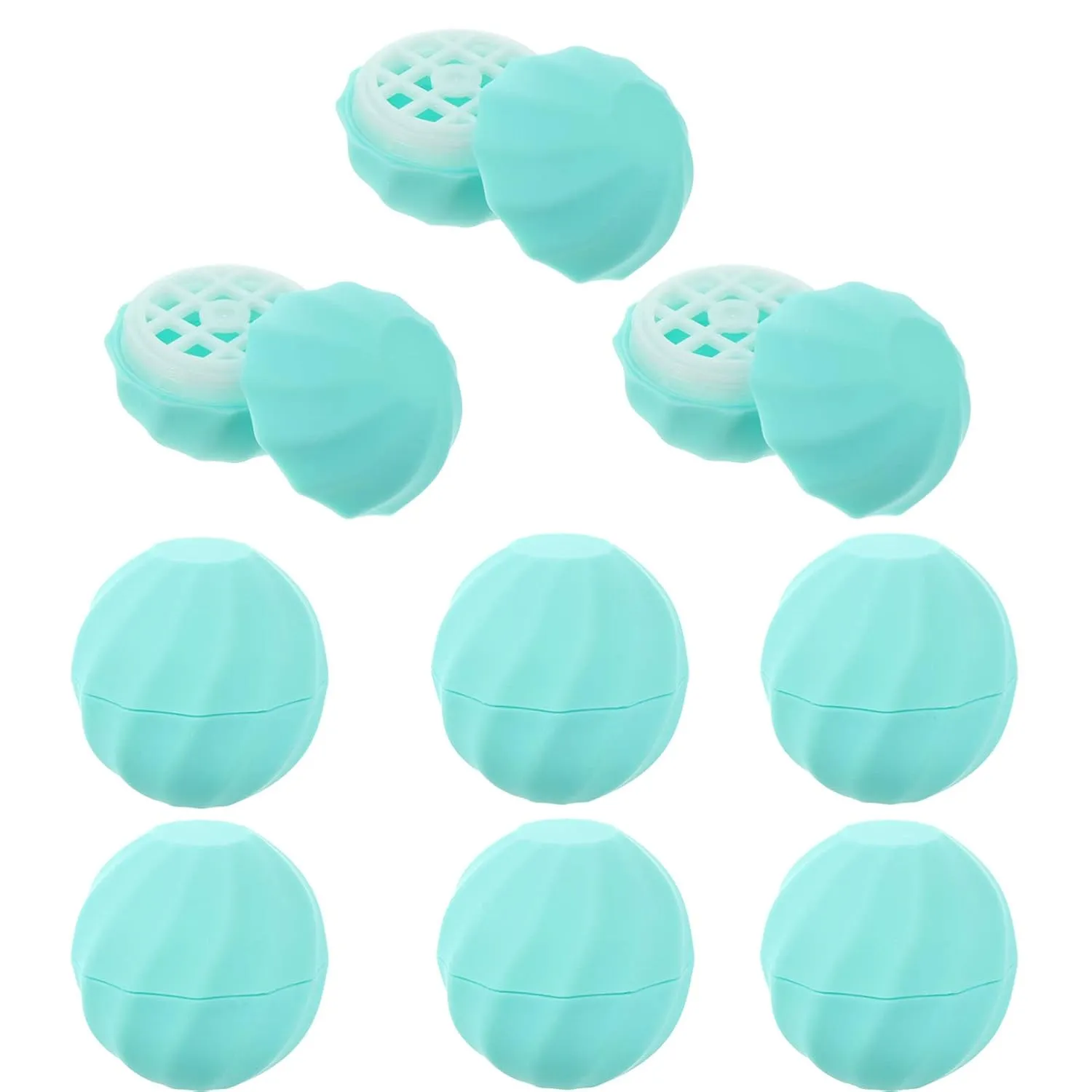 30 Pcs Spherical Lipstick Case Chopsticks Ball Cover Travel Plastic