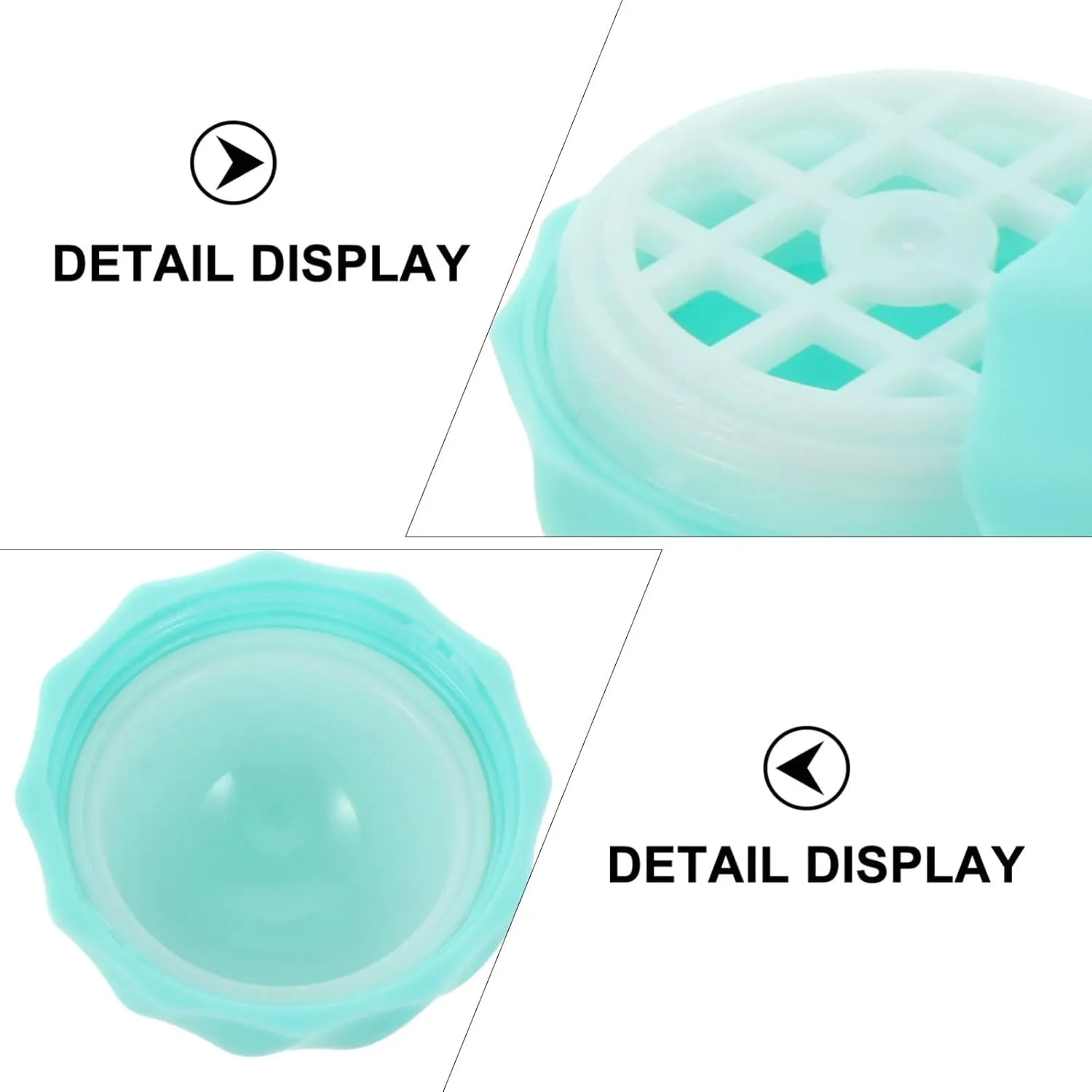 30 Pcs Spherical Lipstick Case Chopsticks Ball Cover Travel Plastic