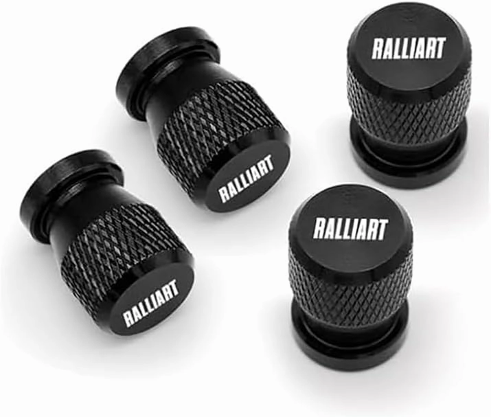 4 Pcs Car Tire Valve Stem Caps for Mitsubishi Ralliart,Stem Caps Leak-Proof Corrosion Resistant Tire Valve Stems Caps Stem Accessories,C