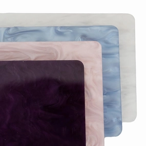 4 PCS Marble Color Cast Acrylic Sheet Set, 12 x 12 inches, 3mm Thick, for Laser Cutting Engraving CNC Signs (Variety Pack (4 Colors), 12x12 Inches)