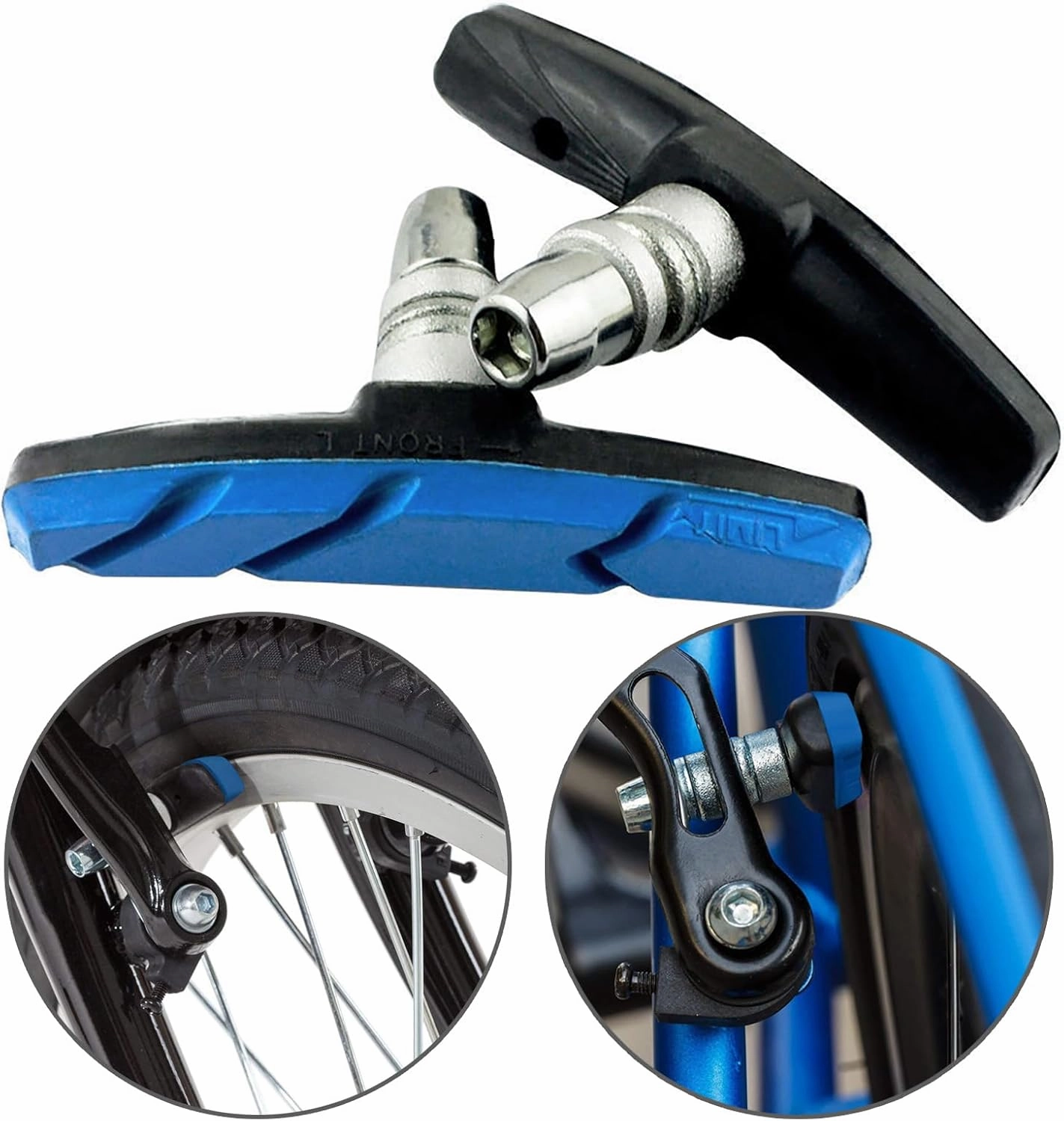 4Pcs Road Mountain Bicycles V-Brakes Block Shoe Bicycles Brake Pad Noiseless Skidproof Bikes Brake Pad