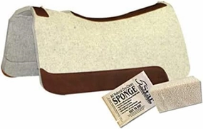 5 Star Equine - 3/4" Thick Western Contoured All Around Saddle Pad 30" x30 Great for Barrel Racing, Trail Riding & Roping.