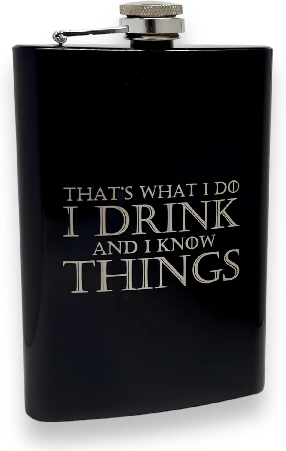 8oz BLACK That's What I Do Flask