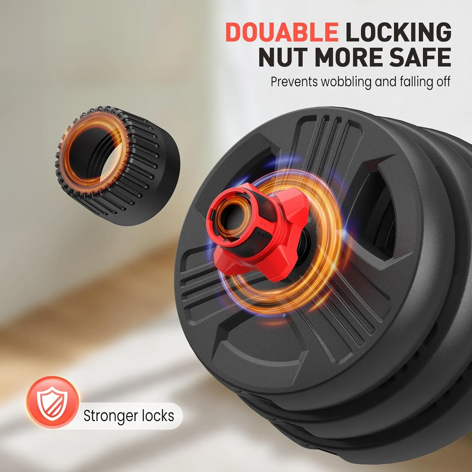 Adjustable Dumbbells, 20/30/40/55/60/70/80/90lbs Free Weight Set with Connector, 2 or 3 in 1 Dumbbells Used as Barbell, Kettlebells, Fitness Exercises for Home Gym Suitable for Men/Women