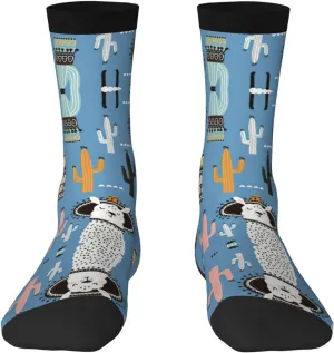 Adult Socks, Magic Witch Witchcraft Bohemian Drawing Print Winter Warm Wool for Women, Soft Cozy, Knit Socks for Men