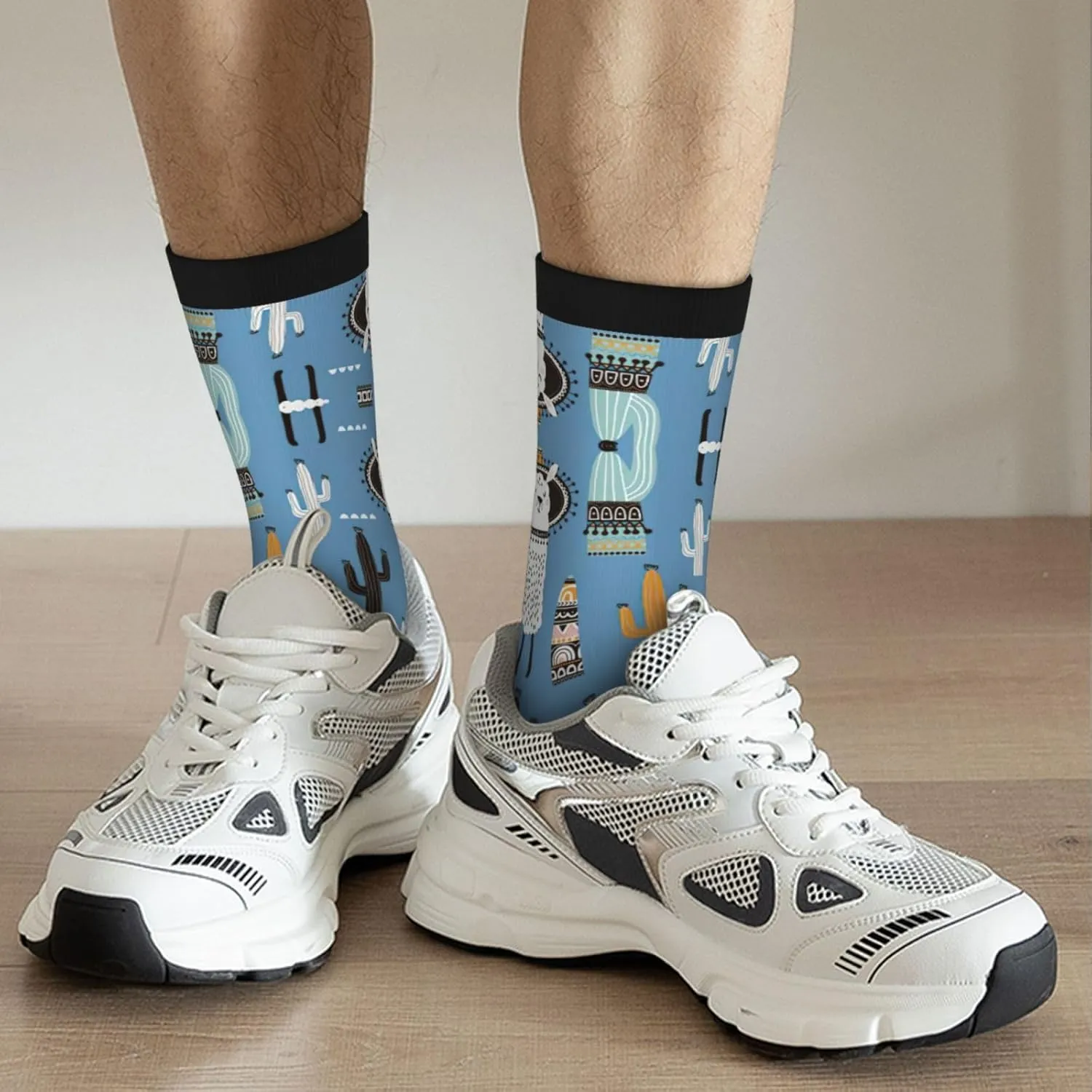 Adult Socks, Magic Witch Witchcraft Bohemian Drawing Print Winter Warm Wool for Women, Soft Cozy, Knit Socks for Men