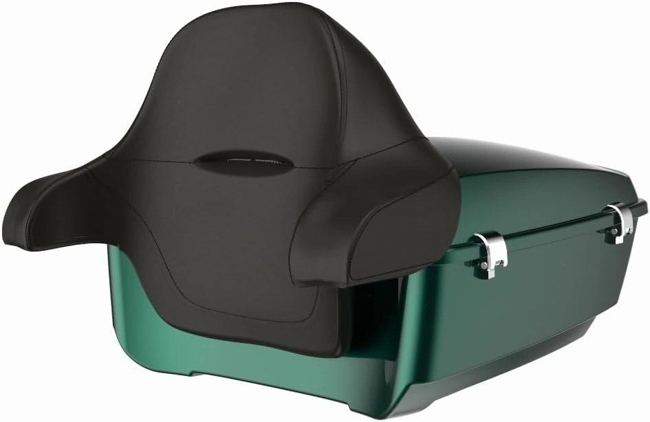 Advanblack 2024 Road Glide Tour Pack Harley Tour Pack Wrap-Around Backrest For Harley Touring 1997  2023 2024 2025 H-D RG, Street Glide FLHX (King Tour Pack Chrome Latch, Alpine Green)