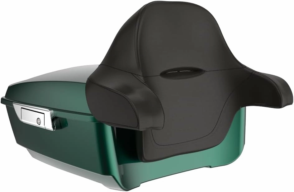 Advanblack 2024 Road Glide Tour Pack Harley Tour Pack Wrap-Around Backrest For Harley Touring 1997  2023 2024 2025 H-D RG, Street Glide FLHX (King Tour Pack Chrome Latch, Alpine Green)