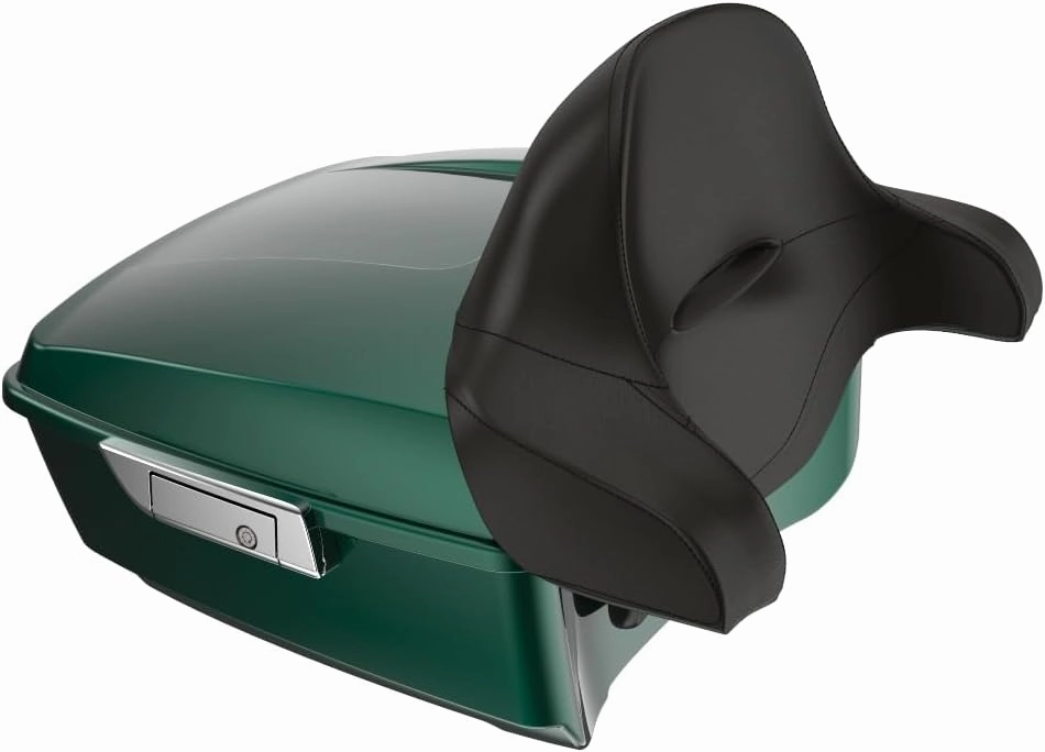 Advanblack 2024 Road Glide Tour Pack Harley Tour Pack Wrap-Around Backrest For Harley Touring 1997  2023 2024 2025 H-D RG, Street Glide FLHX (King Tour Pack Chrome Latch, Alpine Green)