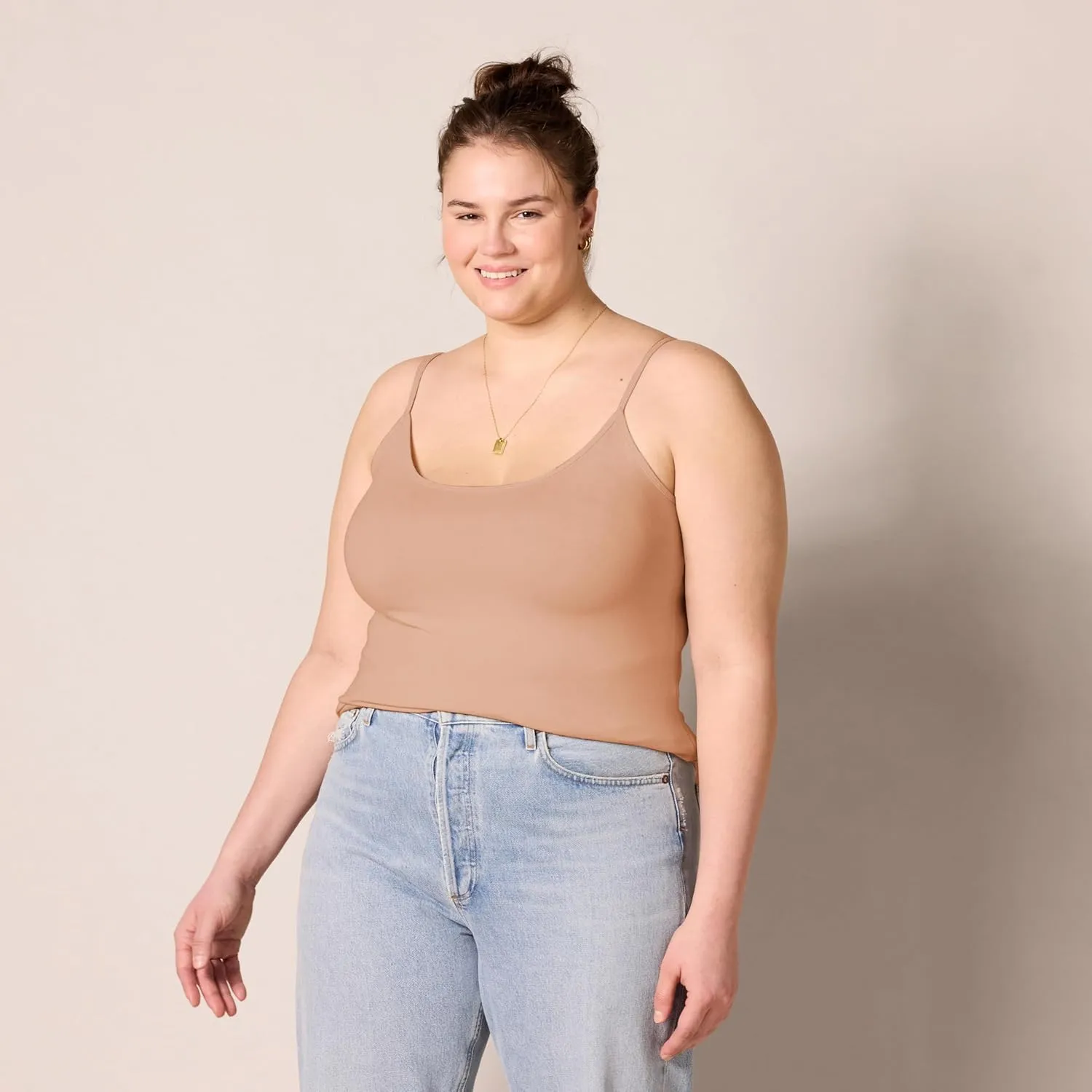 Amazon Essentials Women's Slim-Fit Camisole, Pack of 4