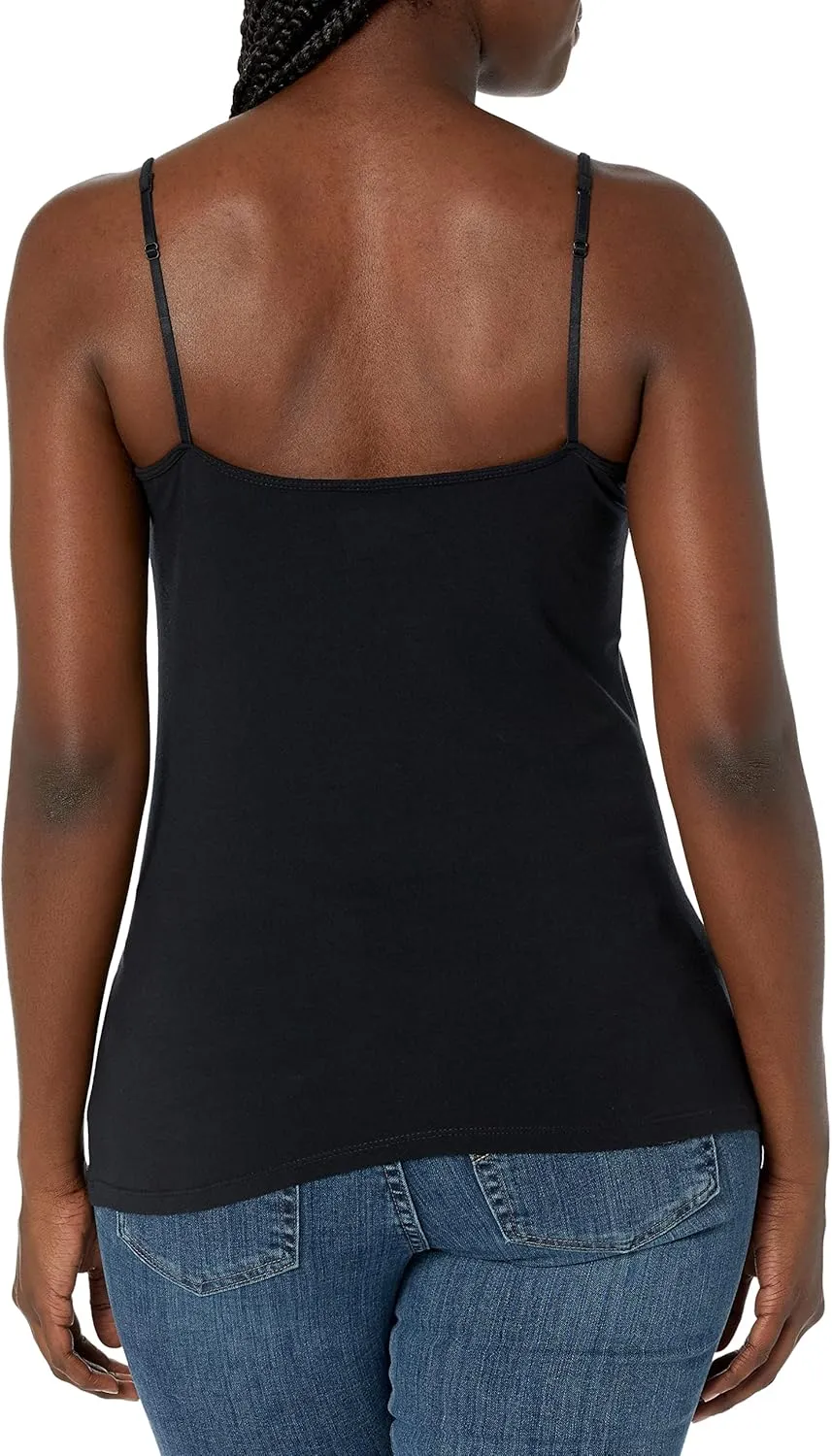 Amazon Essentials Women's Slim-Fit Camisole, Pack of 4