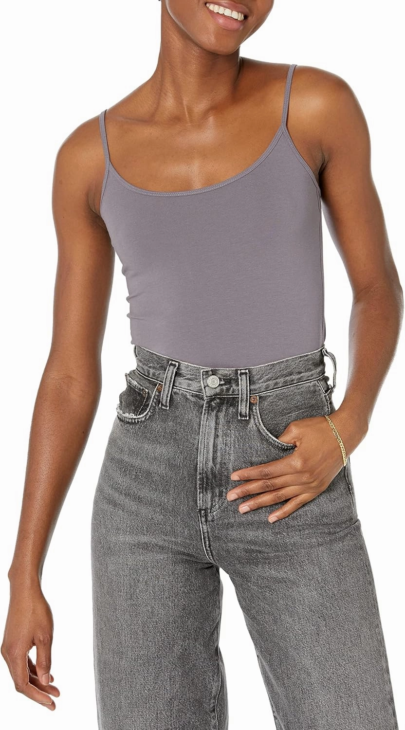 Amazon Essentials Women's Slim-Fit Camisole, Pack of 4