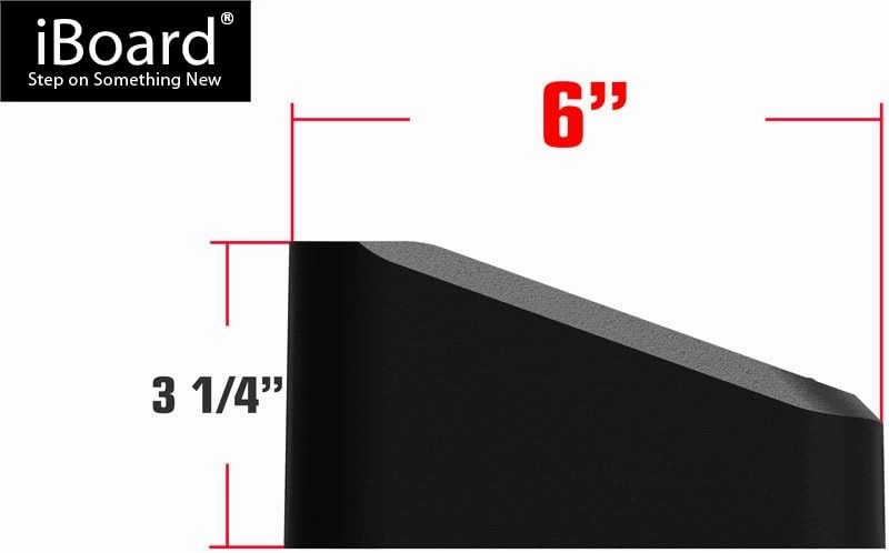 APS Running Boards 6in Black Compatible with Ram ProMaster 2014-2025 Full Size Van 136 inches 159 inches Wheelbase 3-Door (Nerf Bars Side Steps Side Bars)
