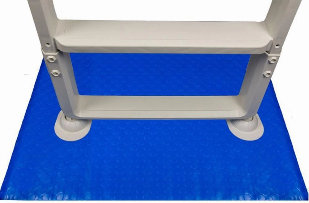 Aqua Select 36 in. x 48 in. Swimming Pool Ladder Mat or Step Pad | Protects Vinyl Pool Liner | Blue, Non-Slip, Rectangular, Outdoor, 36" x 48"