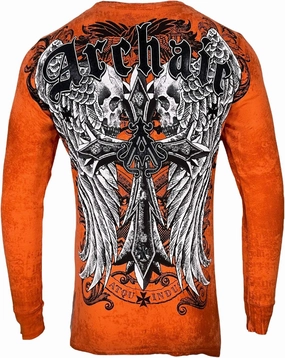 Archaic by Affliction Men's Thermal Shirt Lustrous