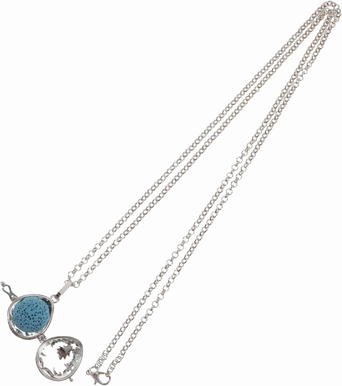 Aromatherapy Essential Oil Necklace for Women Lava Perfume Diffuser Locket Stylish Aromatherapy Pendant for Special Occasions Unique Present for Her
