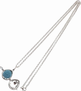 Aromatherapy Essential Oil Necklace for Women Lava Perfume Diffuser Locket Stylish Aromatherapy Pendant for Special Occasions Unique Present for Her