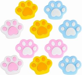 Artibetter 10pcs Cute Cat Paw Erasers for Students Miniature Bulk Erasers Charming Design for Precise Erasing Fun Stationery Supply for School and Office Use