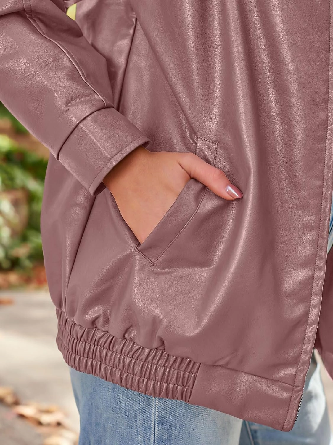 AUTOMET Womens Oversized Leather Jackets Faux Suede Fall Fashion Motorcycle Coats Winter Outfits Clothes Y2k Tops