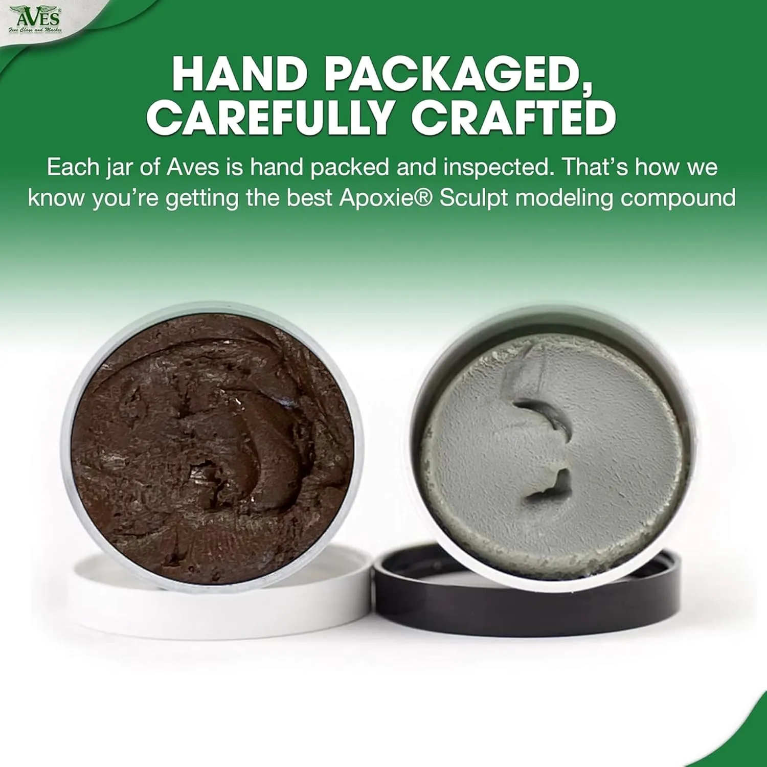 Aves Apoxie Sculpt - 2 Part Modeling Compound (A & B) - 1 Pound, Apoxie Sculpt for Sculpting, Modeling, Filling, Repairing, Simple to Use and Durable Self-Hardening Modeling Compound - Bronze