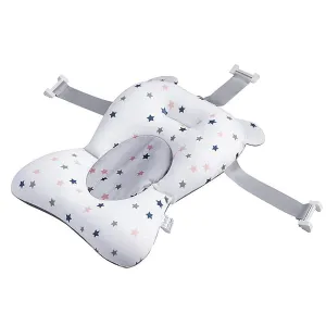 Baby Bath Pad, Soft Bathtub Mat, Adjustable Nonslip Newborn Toddler Bath Cushion, Comfortable Baby Skin Friendly Bathtub Floating Pad for 0-12 Months Infant