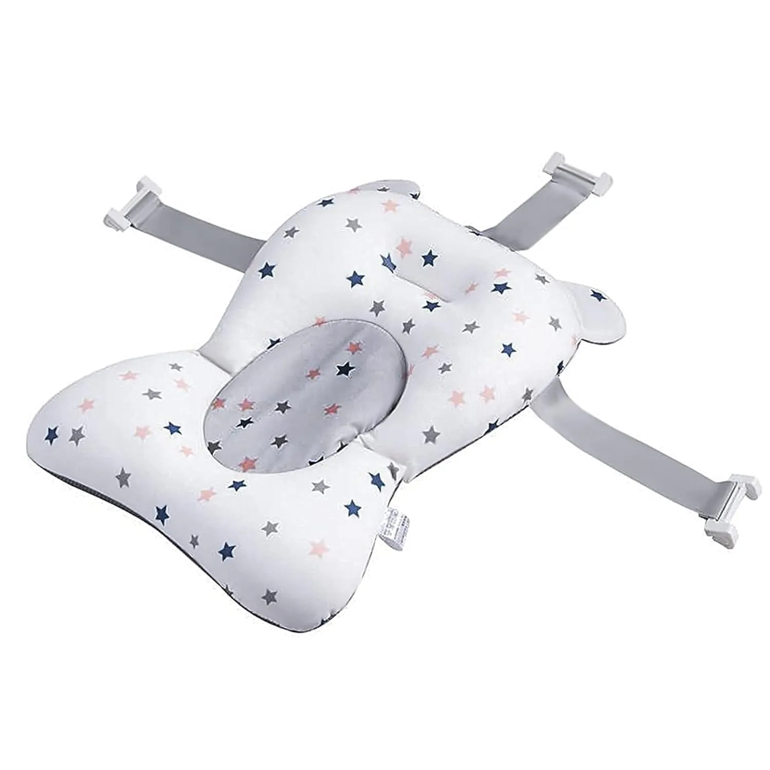 Baby Bath Pad, Soft Bathtub Mat, Adjustable Nonslip Newborn Toddler Bath Cushion, Comfortable Baby Skin Friendly Bathtub Floating Pad for 0-12 Months Infant