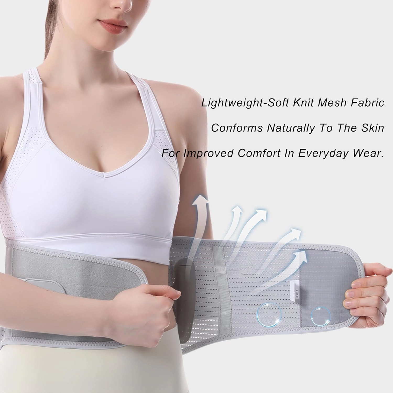 Back Brace for Lower Back Pain Relief for Women Adjustable Lumbar Support Belt Breathable Mesh for Herniated Disc,Sciatica,Scoliosis with Removable 3D Pad Home Work Sports