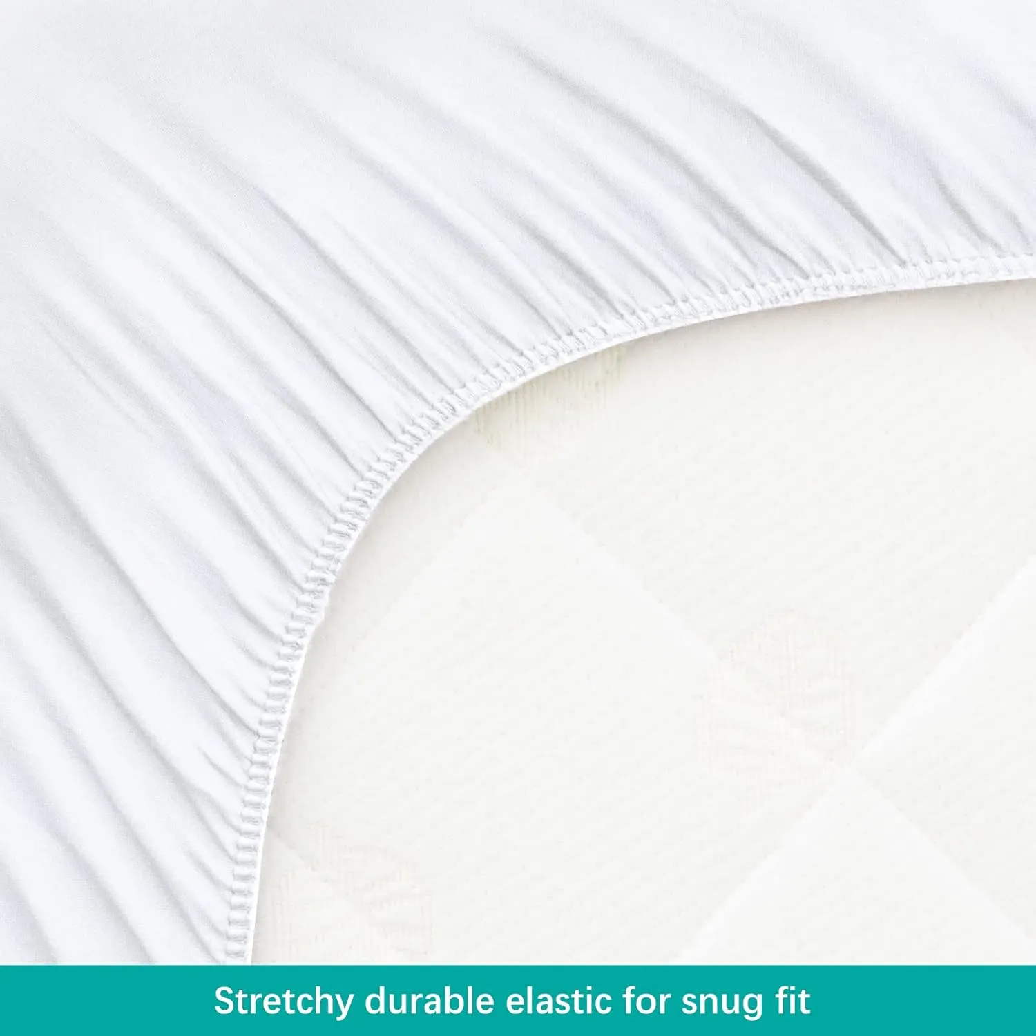 Bassinet Mattress Protector, Universal Fit for Halo Bassinest Swivel and Hourglass/Oval Bassinet Mattress, Ultra Soft Waterproof and Breathable, Viscose Made from Bamboo Surface, 2 Pack