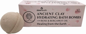 Bergamot Rose Hydrating Bath Bombs Zion Health 3 ct Bomb
