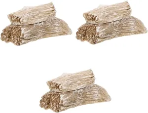 BESPORTBLE 3pcs Outdoor Fake Wood Key Holder Secret Hideaway Container for Spare Keys Hiding Place for