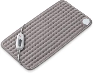 Beurer Large ultra-soft heating pad, FAST-HEATING, for neck, elbow, knee, shoulder, cramps and back pain Relief, 6 temperature settings, machine washable, auto shut-off, overheat protection | UHP26