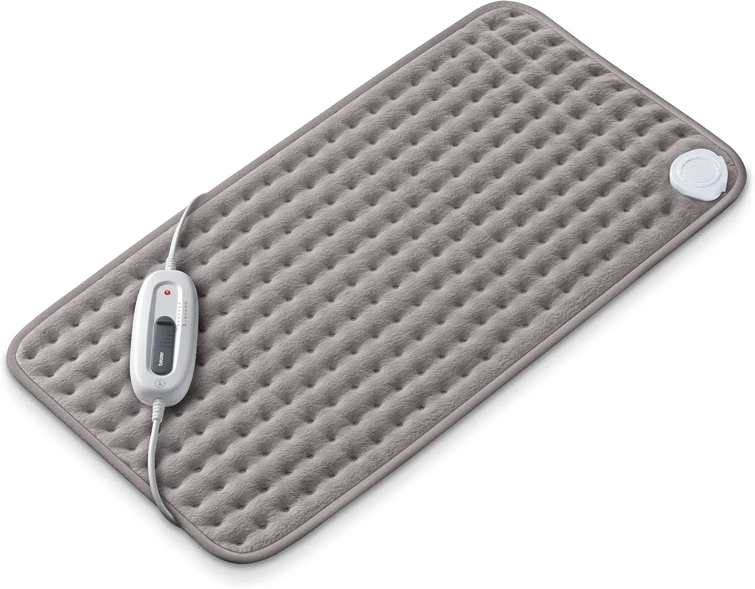 Beurer Large ultra-soft heating pad, FAST-HEATING, for neck, elbow, knee, shoulder, cramps and back pain Relief, 6 temperature settings, machine washable, auto shut-off, overheat protection | UHP26