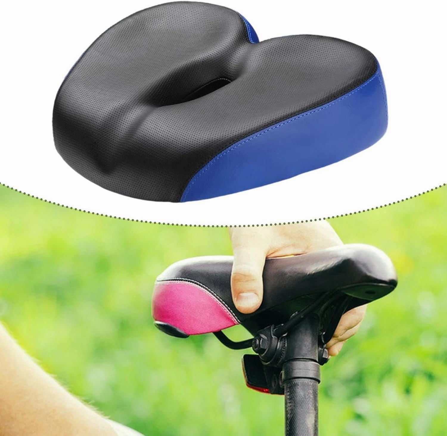 Bicycle Saddle Soft Cushion Pad Shock Absorbing Widen Thicken Breathable Bicycling Road Mountain Replacement Biking Bike Seat