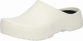 BIRKENSTOCK Super Birki Fusion Unisex Garden Clogs, White, 10 Men