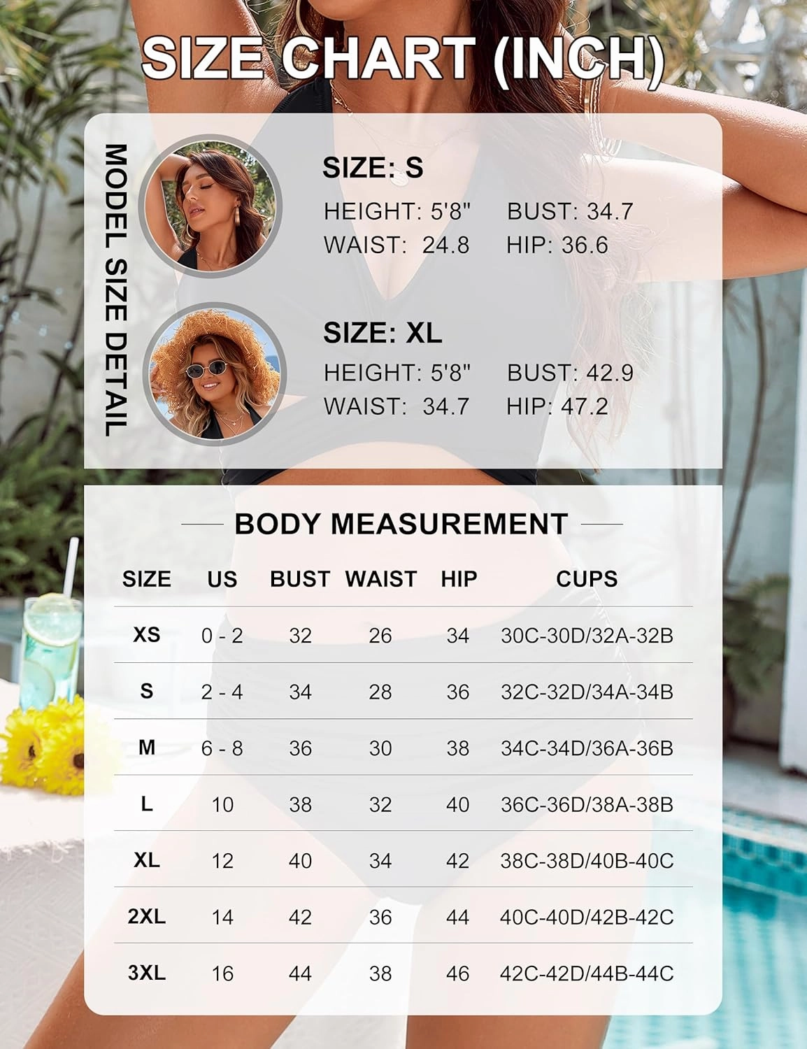Blooming Jelly Womens Tummy Control Bathing Suits Modest High Waisted Bikini Sets Cute Halter 2 Piece Swim Suit 2025