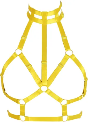 Body Harness for Women Bra Lingerie cage Punk Plus Size Chest Strap Belts Halloween Festival Rave Photography Dance