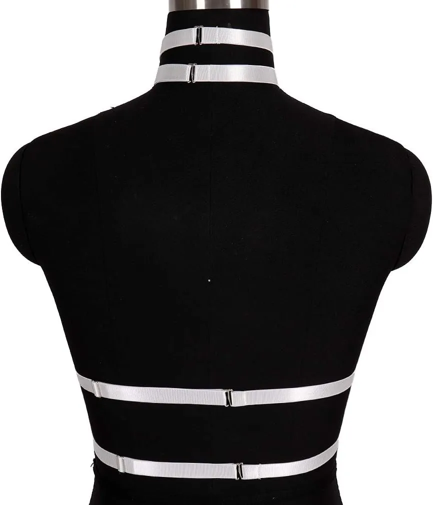 Body Harness for Women Bra Lingerie cage Punk Plus Size Chest Strap Belts Halloween Festival Rave Photography Dance