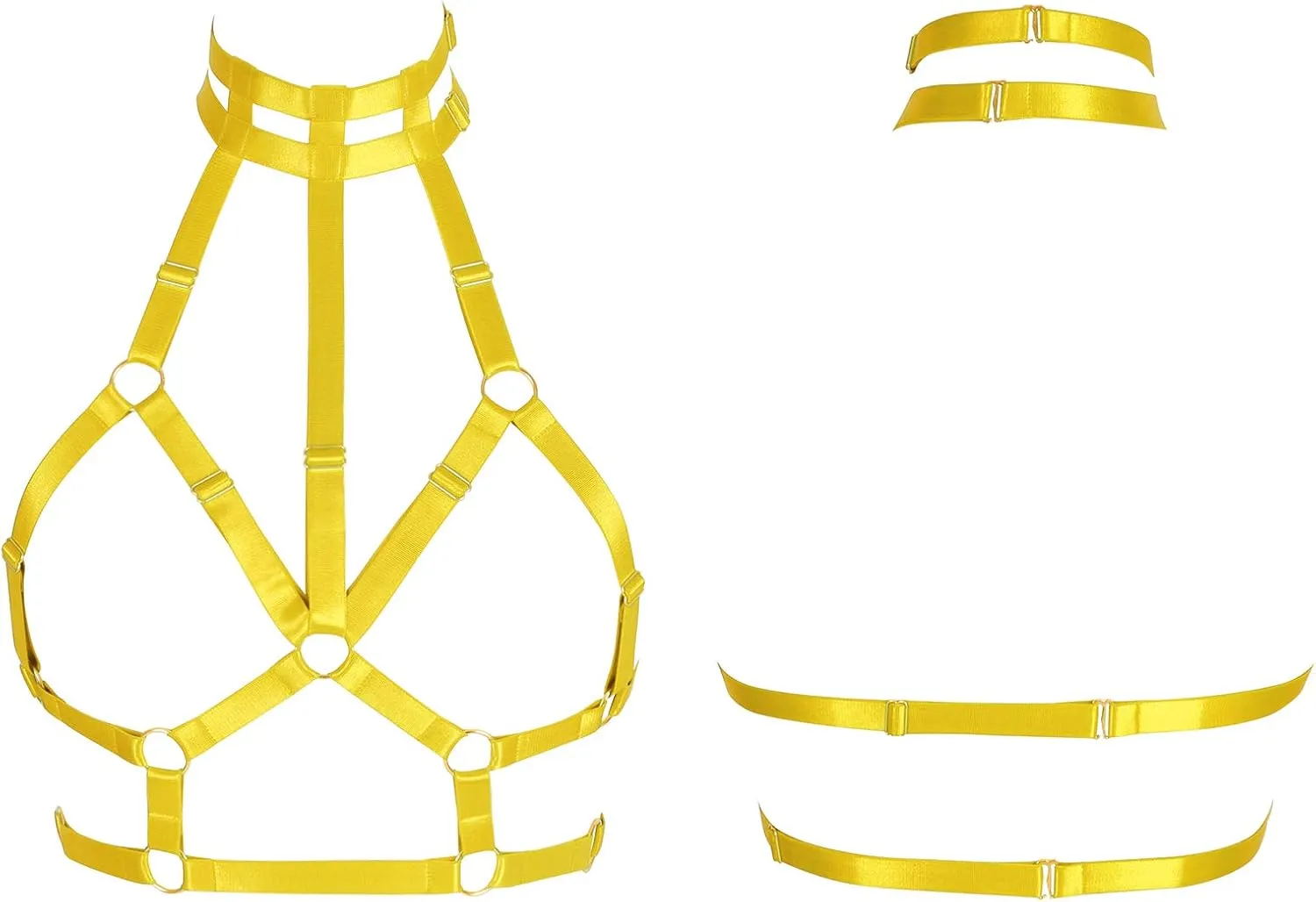 Body Harness for Women Bra Lingerie cage Punk Plus Size Chest Strap Belts Halloween Festival Rave Photography Dance