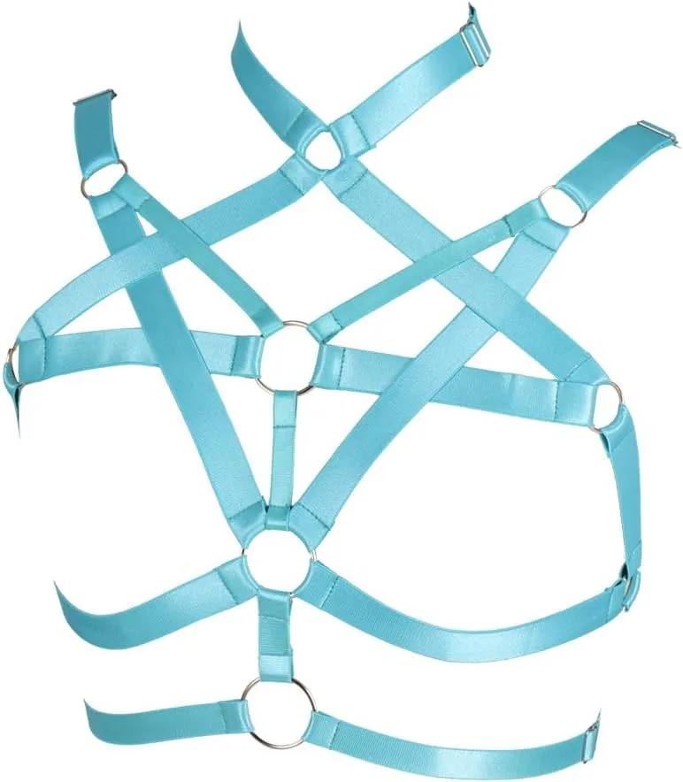 Body Harness for Women Bra Lingerie cage Top Punk Plus Size Chest Strap Belts Halloween Festival Rave Photography Dance