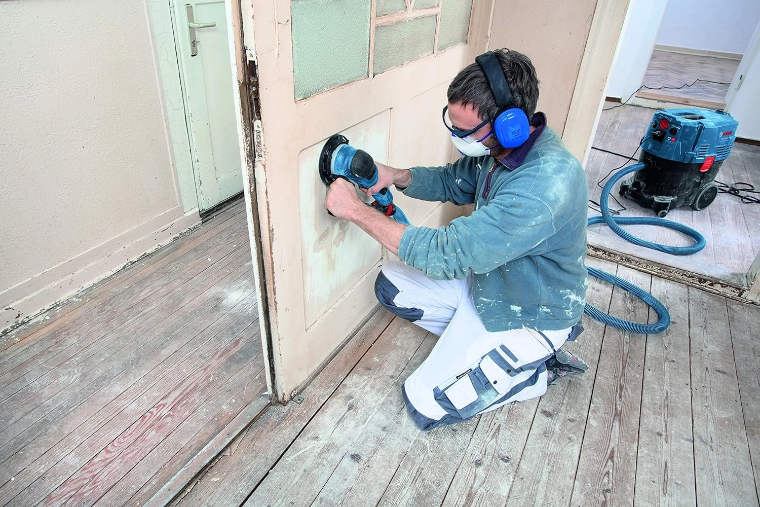 BOSCH GET75-6N Electric Orbital Sander, Polisher - 7.5 Amp, Corded, 6 Inch Disc Size - Dual-Mode: Random Orbit & Turbo