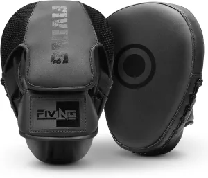 Boxing Pads for Men, Women, & Kids, Leather Focus Mitts for Martial Arts, Boxing Training, Curved Punch Mitts for Karate, Kickboxing,Muay Thai, Taekwondo