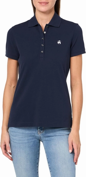 Brooks Brothers Women's Short Sleeve Cotton Pique Stretch Logo Polo Shirt
