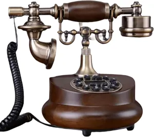 Button Phone Corded Telephone Fixed Digital Retro Phone Button Dial Decorative Telephones Landline
