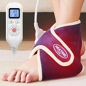 CAMECO Electric Heating Pad for Achilles Tendinitis, Plantar Fasciitis - Auto Shut Off, Adjustable 86°F-158°F for Pain Relief