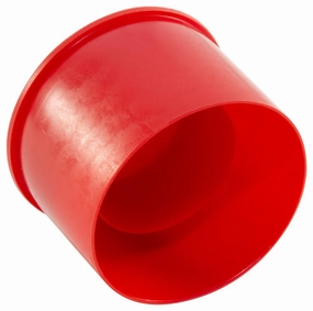Caplugs FTC-6 – FTC Series – Flareless Tube and Nut Caps, 1000 Pack, To Fit Tube Size 3/8", Inner Cap Width 0.41" x Width 0.72" x Length 0.81", Low-Density Polyethylene (PE-LD), Red (99191014)