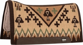 Cashel Company Blanket Top Felt Bottom Saddle Pad 34x38 7/8 Inch Tan Sage
