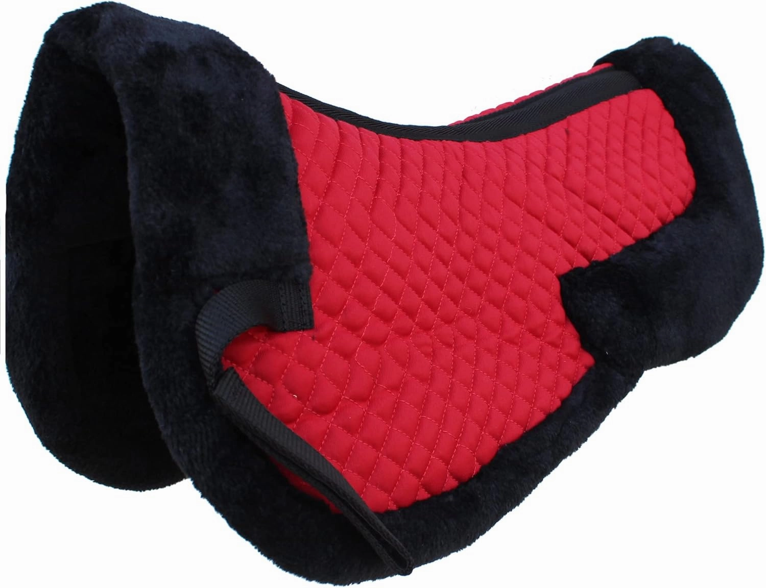 CHALLENGER 23" x 22" Horse English Saddle Contoured Quilted Fleece Lined Half Pad 72130v